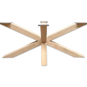 Matrixpoot van massief eiken, maat XXL