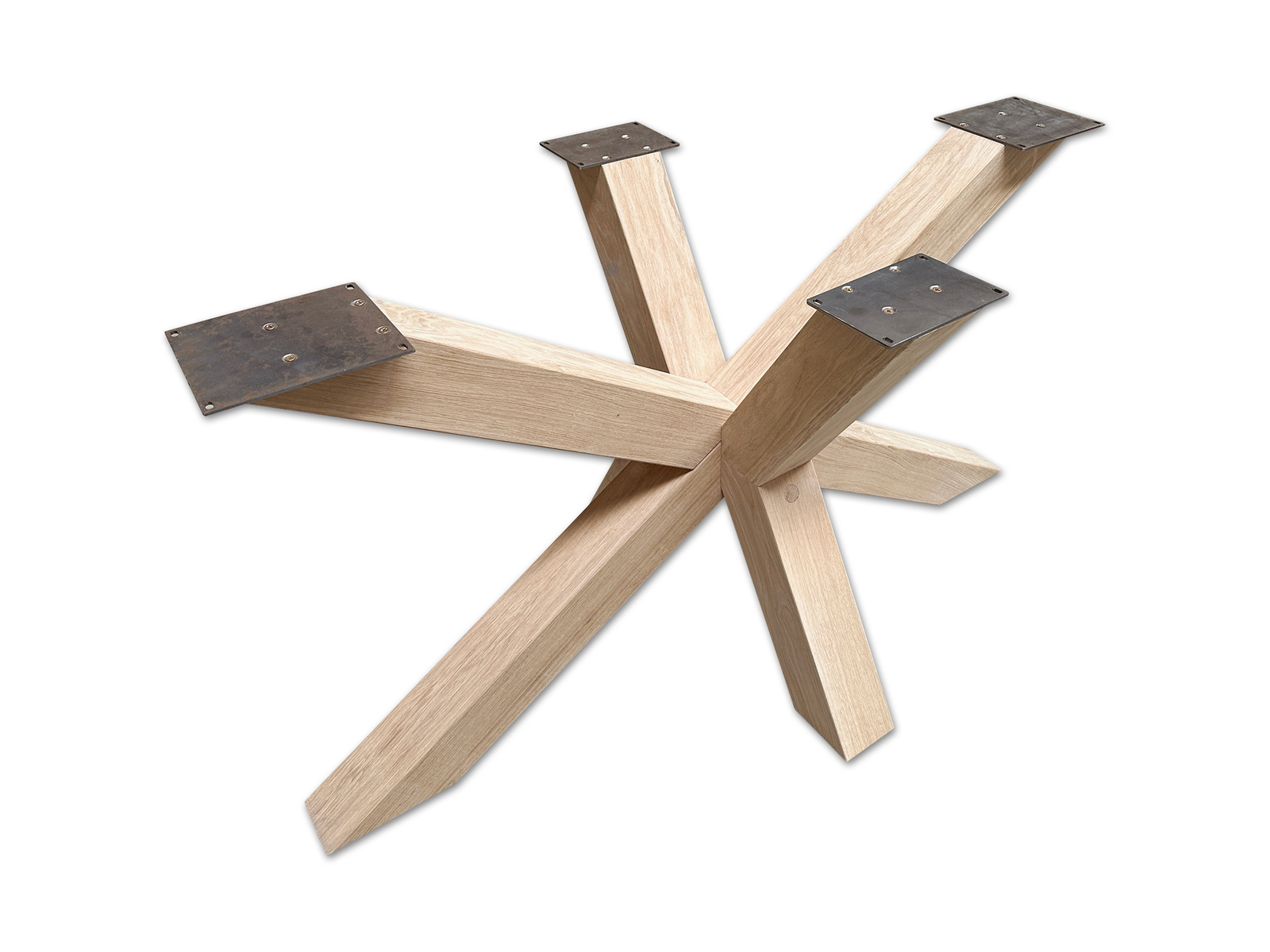 Matrixpoot van massief eiken, maat L